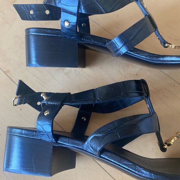 Celine Triomphe crocodile Sandals - Picture 5 of 8